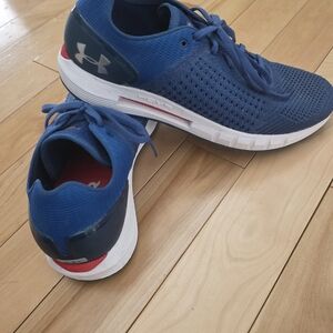 Under Armour Navy and White Athletic Shoes